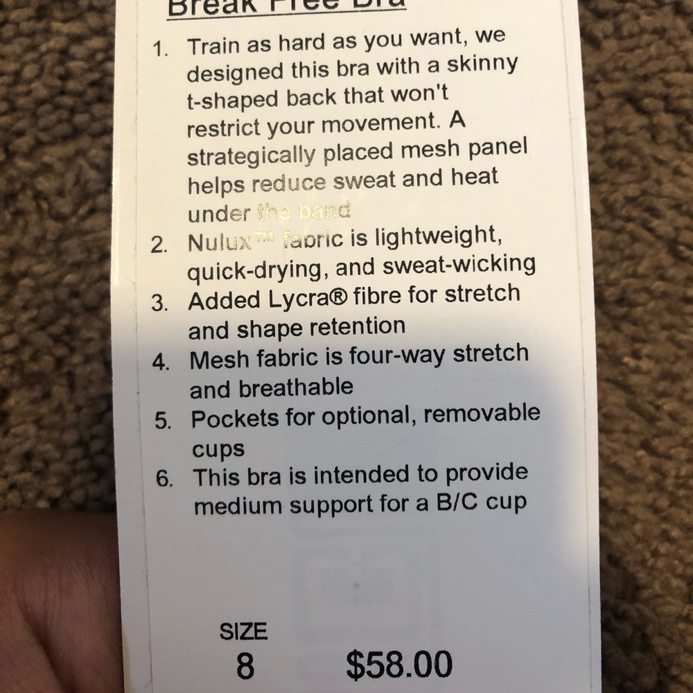 lululemon bra - Picture 4 of 4